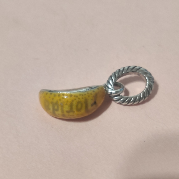 Brighton Silver Florida Orange Slice Dangle Bracelet Charm - Picture 3 of 4